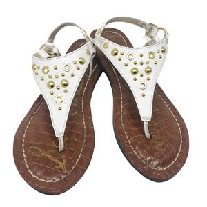 Sam Edelman Gigi Greta White Sandal  Sz 4